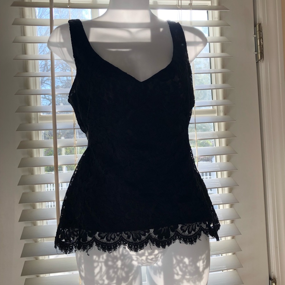 Anthropologie Odell’s Black Lace Top - Picture 6 of 7